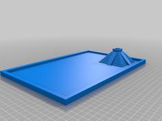 Rectangular Rolling Tray 3D Printer Model