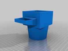 Whataburger French Fry+Sauce Cup Holder 3D Printer Model