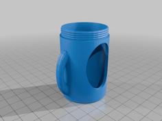 Dog Poop Bag Holder Longer Lid 3D Printer Model