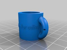 Coffee Keychain 3D Printer Model