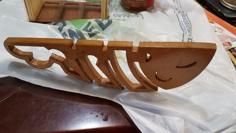 Laser Cut Shelf Ornament – Happy Fish For CNC / Laser