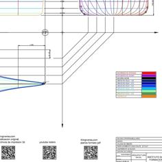 Planos De Buque Serie Sistemática 60, Gráficos De Empuje, Líneas De Agua 3D Printer Model