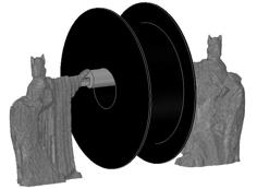 The Argonath From The Lord Of The Rings Filament Spool Holder 3D Printer Model