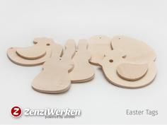 Laser Cut Easter Tags Cnc/laser