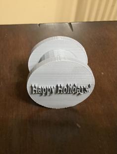 Filament Spool Christmas Ornament 3D Printer Model