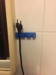 Cable Holder For 3 Cables ( 7 Mm ) 3D Printer Model