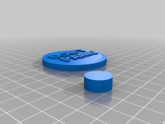 Don’t Panic Button 3D Printer Model