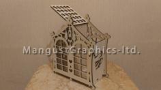 Laser Cut Decorative Wooden Tea House