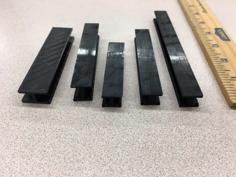 Structural I-Beams For Deflection Testing 3D Printer Model