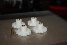 Knobs For M3 Brass Standoffs (for FlashForge Creator Glass Clips) 3D Printer Model