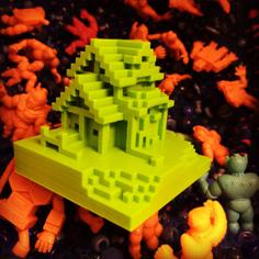 Minecraft House 3D Printer Model