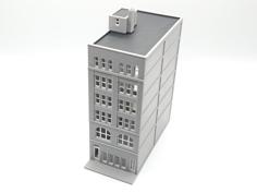 Z Scale Six Storey Building Remix 3D Printer Model