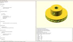 Parametric Ball Pulley 3D Printer Model