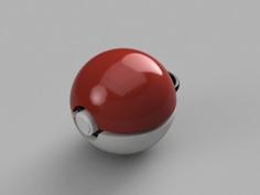 Pokemon Ball Keychain 3D Printer Model