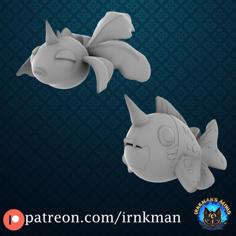 Goldeen / Seaking (Pokemon 35mm Scale Series) 3D Printer Model