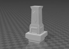 Basic Dwarven Halls Great Pillar (Dungeon Blocks Compatible) 3D Printer Model