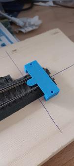 Marklin C Rail Adapter For Servo Mount Switch 3D Printer Model