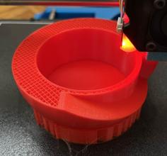 Flower Pot (Curved) 3D Printer Model