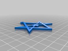 Unicursal Hexagram Pendant 3D Printer Model