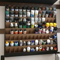 Laser Cut Paint Rack Tab & Slot Insert