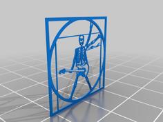 Vitruvian Rocker 3D Printer Model