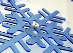 Acrylic- 6 Different Windows Snowflakes – Laser Cut