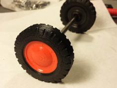 Antique Toy Jeep Wheel 3D Printer Model