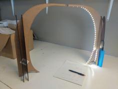 Laser Cut Light Bar LED Over Shoulder Desk Lamp