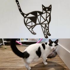 Cat Wall Art 3D Printer Model