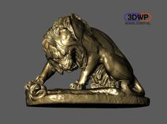 Lion Crushing A Serpent (Antoine-Louis Barye) 3D Printer Model