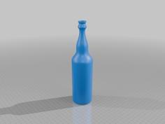 Glass Soda Bottle Model 3D Printer Model