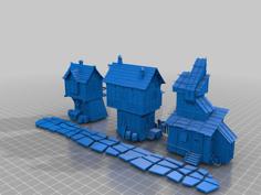 Medieval Houses – Bretonnian – Terrain 3D Printer Model