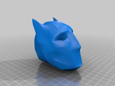 Batman Head LowDetailed 3D Printer Model