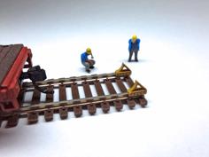 N Scale Wheel Bumpers For Resin 3D Printer Model