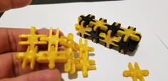 Chain Links In Two, Four And Six Connector Formats.  Make Lanyards, Armor, Fabric, Geometric Shapes, Etc. 3D Printer Model