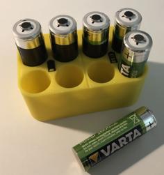 Rechargeable Battery Organizer 3D Printer Model