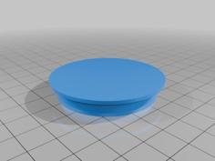 TPU Dust Protection Cap For The Old IKEA Wood Boxes 45mm Diameter 3D Printer Model