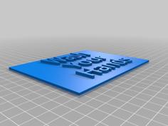 Wash Your Hands 3D Printer Model