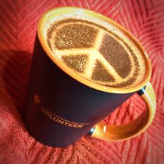 Coffee Stencil – Peace Symbol 3D Printer Model