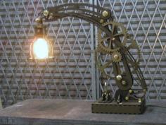 Laser Cut Wooden Mechanical Lamp