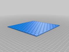 Hexagon Stencil For Dungeons And Dragons (customisable) 3D Printer Model