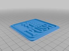 Push / Pull Signage 3D Printer Model