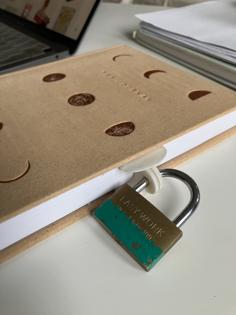 Book Lock For Journaling 3D Printer Model