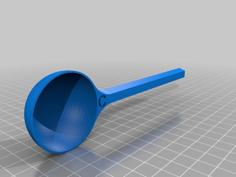 Coffee Scoop, Scoop Holder, And Funnel For Mason Jar 3D Printer Model