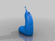 Yellow Larva 3D Printer Model