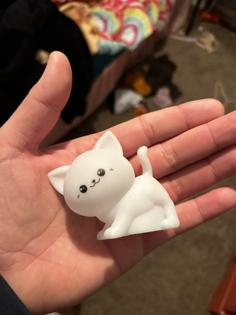 Cat Statue / Toy (No Supports), No Face 3D Printer Model