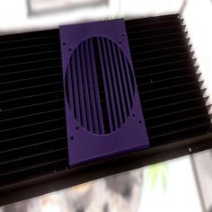 HLG Quantum Board Heatsink Fan Grille 3D Printer Model