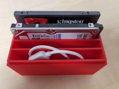 Storage Box For SSD+HDD 3D Printer Model