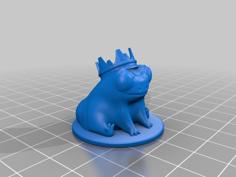 King Fred The Dummy Thicc Frog 3D Printer Model