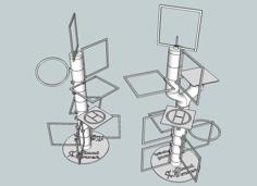 Modular Micro Drone Stunt Tower 3D Printer Model